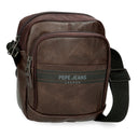 Pepe Jeans  Ανδρική Τσάντα Ώμου Με Δύο Θήκες Horley 7815332-Brown  Καφέ