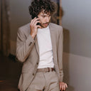 La Boucle Ανδρική Ζώνη Πλεκτή Sylt B23-230580 Flecked Brown
