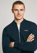 Pepe Jeans Ανδρική Ζακέτα Φούτερ Με Όρθιο Γιακά Duke Bomber  PM582836-594 Μπλε
