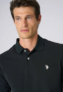 U.S. Polo Assn. Ανδρική Μπλούζα Μακρυμάνικη Polo US42 177 003-1-199 Μαύρο