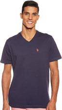 Us Polo Assn Ανδρικό T-Shirt V-Neck Mart 6803849351-179 Μπλε