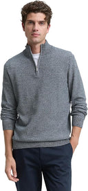 Tom Tailor Ανδρικό Πλεκτό Βαμβακερό Half Zip 1048014-38775 Μπλε