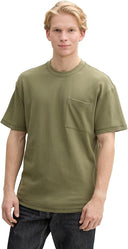 Tom Tailor Ανδρικό Relaxed Structured T-shirt 1045018-10905 Πράσινο