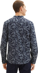 Ανδρικό  Πουκάμισο Tom Tailor Cotton Linen 1034903-31279 Μπλε
