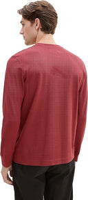 Tom Tailor Ανδρικό T-Shirt Μακρυμάνικο 1037841-32220 Μπορντό