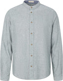 Ανδρικό Λινό Πουκάμισο Mao Tom Tailor Cotton Linen 1034903-31233 Πράσινο