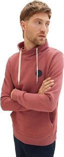 Tom Tailor Ανδρικό Φούτερ Logo Snood 1037753-33764 Μπορντό