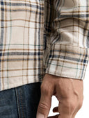 Tom Tailor Ανδρικό Πουκάμισο Καρό Flannel Shirt 1047337-38517 Μπεζ