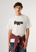 Pepe Jeans Ανδρικό T-shirt Griffin PM5010175-803 Εκρού
