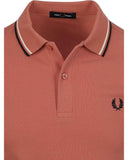 Fred Perry Ανδρική Μπλούζα Twin Tipped Polo M3600-Y63 Pink