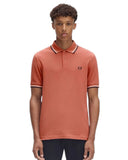Fred Perry Ανδρική Μπλούζα Twin Tipped Polo M3600-Y63 Pink