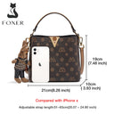 Γυναικεία Τσάντα PVC Shopper ‘Ωμου Foxer 9140150F καφέ
