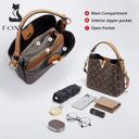 Γυναικεία Τσάντα PVC Shopper ‘Ωμου Foxer 9140150F καφέ