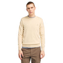 Timberland Ανδρικό Πουλόβερ LS Williams River Cotton YD Crew Sweater Regular TB0A2BMMEFL Μπεζ