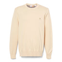 Timberland Ανδρικό Πουλόβερ LS Williams River Cotton YD Crew Sweater Regular TB0A2BMMEFL Μπεζ