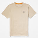 Timberland Ανδρική Μπλούζα SS Dunstan River Jersey Crew Tee Slim TB0A2BPR-269 Μπεζ