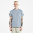 Timberland Ανδρική Μπλούζα SS Dunstan River Jersey Crew Tee Slim TB0A2BPR940 Σιέλ