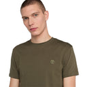Timberland Ανδρική Μπλούζα SS Dunstan River Jersey Crew Tee Slim TB0A2BPRAR5 Πράσινο