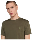 Timberland Ανδρική Μπλούζα SS Dunstan River Jersey Crew Tee Slim TB0A2BPRAR5 Πράσινο