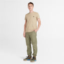 Timberland Ανδρική Μπλούζα SS Dunstan River Jersey Crew Tee Slim TB0A2BPR-DH4 Μπεζ