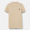Timberland Ανδρική Μπλούζα SS Dunstan River Jersey Crew Tee Slim TB0A2BPR-DH4 Μπεζ