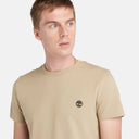 Timberland Ανδρική Μπλούζα SS Dunstan River Jersey Crew Tee Slim TB0A2BPR-DH4 Μπεζ
