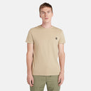 Timberland Ανδρική Μπλούζα SS Dunstan River Jersey Crew Tee Slim TB0A2BPR-DH4 Μπεζ