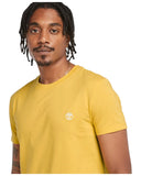 Timberland Ανδρικό T-shirt Dunstan River Slim Fit TB0A2BPREG4 Κίτρινο