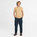 Timberland Ανδρική Μπλούζα SS Dunstan River Jersey Crew Tee Slim TB0A2BPREH3 Μπεζ