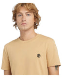 Timberland Ανδρικό T-shirt Dunstan River Slim Fit TB0A2BPREH3 Μπεζ