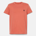 Timberland Ανδρική Μπλούζα SS Dunstan River Jersey Crew Tee Slim TB0A2BPREI4 Πορτοκαλί