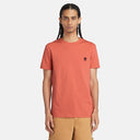 Timberland Ανδρική Μπλούζα SS Dunstan River Jersey Crew Tee Slim TB0A2BPREI4 Πορτοκαλί