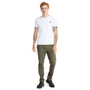 Timberland Ανδρική Μπλούζα Dunstan River V-Neck T-Shirt TB0A2BPT-100 Λευκό