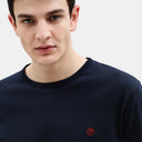 Timberland Ανδρική Μπλούζα Μακρυμάνικη LS Dunstan River Jersey Crew Tee Slim TB0A2BQ3433 Μπλε