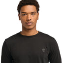 Timberland Ανδρική Μπλούζα Μακρυμάνικη LS Dunstan River Jersey Crew Tee Slim TB0A2BQ3X65 Μαύρο