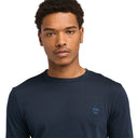 Timberland Ανδρική Μπλούζα Μακρυμάνικη LS Dunstan River Jersey Crew Tee Slim TB0A2BQ3Z02 Μπλε