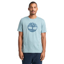 Timberland Ανδρική Μπλούζα T-Shirt River Tree Logo  TB0A2C2R758 Γαλάζιο