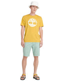 Timberland Ανδρικό T-shirt River Tree Logo TB0A2C2REG4 Κίτρινο
