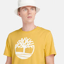Timberland Ανδρική Μπλούζα T-Shirt River Tree Logo  TB0A2C2REG4 Κίτρινο