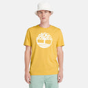 Timberland Ανδρική Μπλούζα T-Shirt River Tree Logo  TB0A2C2REG4 Κίτρινο