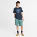 Timberland Ανδρική Μπλούζα T-Shirt River Tree Logo  TB0A2C2RZ02 Μπλε