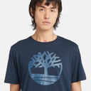 Timberland Ανδρική Μπλούζα T-Shirt River Tree Logo  TB0A2C2RZ02 Μπλε