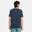 Timberland Ανδρική Μπλούζα T-Shirt River Tree Logo  TB0A2C2RZ02 Μπλε