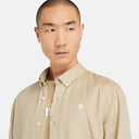 Ανδρικό Πουκάμισο Λινό Timberland LS Mill River Shirt Slim TB0A2DC3DH4 Μπεζ