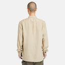 Ανδρικό Πουκάμισο Λινό Timberland LS Mill River Shirt Slim TB0A2DC3DH4 Μπεζ