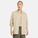Ανδρικό Πουκάμισο Λινό Timberland LS Mill River Shirt Slim TB0A2DC3DH4 Μπεζ
