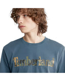 Timberland Ανδρικό T-shirt Lin Logo Camo TB0A41KC-288 Μπλε