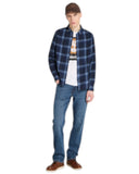 Timberland Ανδρικό Πουκάμισο Καρό Midweight Flannel Check Shirt TB0A44XQV82 Μπλε