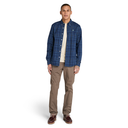 Timberland Ανδρικό Πουκάμισο Καρό Stretch Poplin Check Shirt TB0A5M16V82 Μπλε