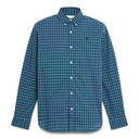 Timberland Ανδρικό Πουκάμισο Καρό Stretch Poplin Gingham Shirt TB0A5M2EG66 Μπλε